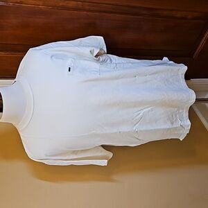 ALEXANDER JULIAN COLOURS SHIRT TSHIRT XXL CREAM/WHITE POCKET 100% cotton NWOT